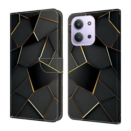 Crystal-Like Painted Vegan Leather Phone Case, For Redmi Note 15 5G / 4G Global 164mm, For Redmi Note 15 Pro 5G Global 163.6mm, For Redmi 15C 5G / 4G EU 173mm, For Redmi 15 5G Global / 4G SEA 169.5mm, For Redmi 15 5G / 4G EU 171mm                      ...