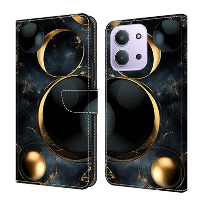 Crystal-Like Painted Vegan Leather Phone Case, For Redmi Note 15 5G / 4G Global 164mm, For Redmi Note 15 Pro 5G Global 163.6mm, For Redmi 15C 5G / 4G EU 173mm, For Redmi 15 5G Global / 4G SEA 169.5mm, For Redmi 15 5G / 4G EU 171mm                      ...
