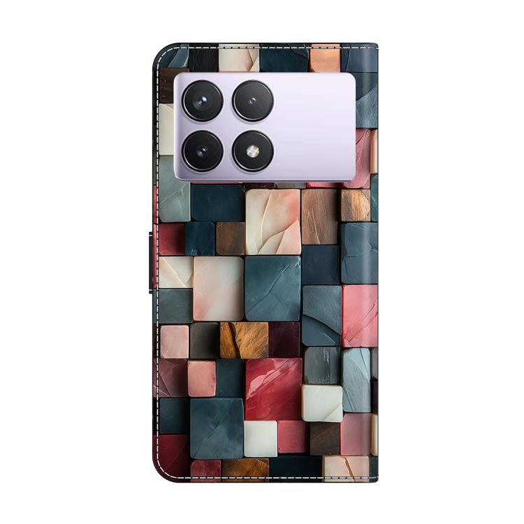 Crystal-Like Painted Vegan Leather Phone Case, For Redmi K70E / Poco X6 Pro, For Redmi Note 13 5G, For Redmi Note 13 Pro+, For Redmi Note 13 Pro 5G