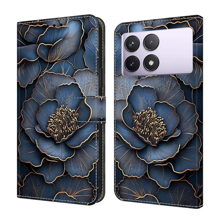 Crystal-Like Painted Vegan Leather Phone Case, For Redmi K70E / Poco X6 Pro, For Redmi Note 13 5G, For Redmi Note 13 Pro+, For Redmi Note 13 Pro 5G
