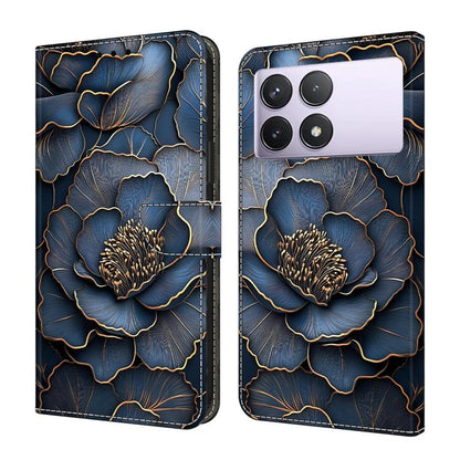 Crystal-Like Painted Vegan Leather Phone Case, For Redmi K70E / Poco X6 Pro, For Redmi Note 13 5G, For Redmi Note 13 Pro+, For Redmi Note 13 Pro 5G