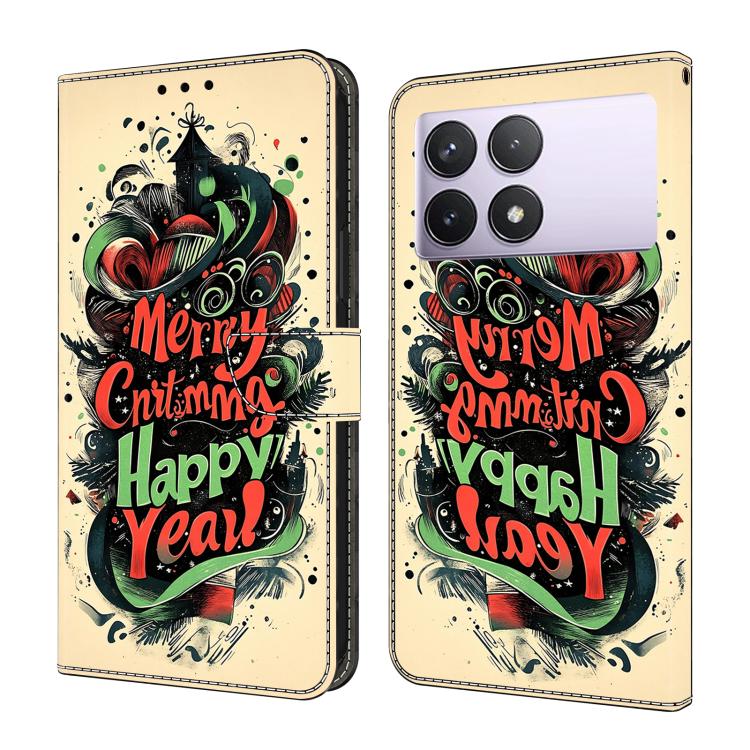Crystal-Like Painted Vegan Leather Phone Case, For Redmi K70E / Poco X6 Pro, For Redmi Note 13 5G, For Redmi Note 13 Pro+, For Redmi Note 13 Pro 5G