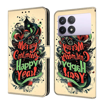 Crystal-Like Painted Vegan Leather Phone Case, For Redmi K70E / Poco X6 Pro, For Redmi Note 13 5G, For Redmi Note 13 Pro+, For Redmi Note 13 Pro 5G