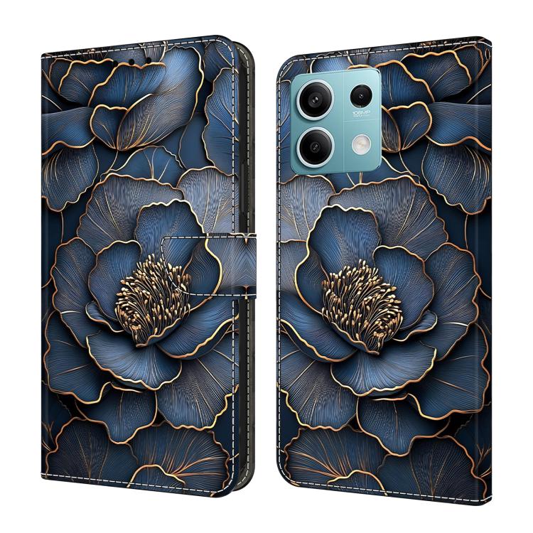 Crystal-Like Painted Vegan Leather Phone Case, For Redmi K70E / Poco X6 Pro, For Redmi Note 13 5G, For Redmi Note 13 Pro+, For Redmi Note 13 Pro 5G