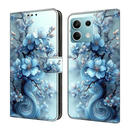 Crystal-Like Painted Vegan Leather Phone Case, For Redmi K70E / Poco X6 Pro, For Redmi Note 13 5G, For Redmi Note 13 Pro+, For Redmi Note 13 Pro 5G