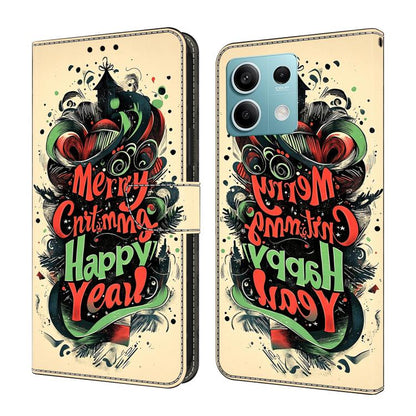 Crystal-Like Painted Vegan Leather Phone Case, For Redmi K70E / Poco X6 Pro, For Redmi Note 13 5G, For Redmi Note 13 Pro+, For Redmi Note 13 Pro 5G