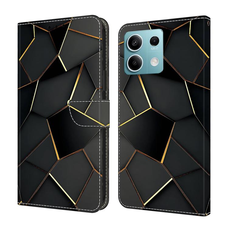Crystal-Like Painted Vegan Leather Phone Case, For Redmi K70E / Poco X6 Pro, For Redmi Note 13 5G, For Redmi Note 13 Pro+, For Redmi Note 13 Pro 5G