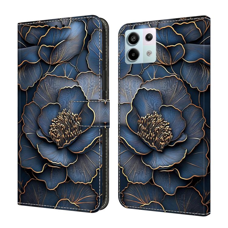 Crystal-Like Painted Vegan Leather Phone Case, For Redmi Note 13 Pro 4G, For Redmi Note 13 4G, For Redmi 13C 4G 5G, For Redmi K70E / Poco X6 Pro, For Redmi Note 13 5G, For Redmi Note 13 Pro+, For Redmi Note 13 Pro 5G