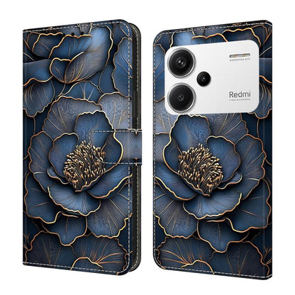 Crystal-Like Painted Vegan Leather Phone Case, For Redmi K70E / Poco X6 Pro, For Redmi Note 13 5G, For Redmi Note 13 Pro+, For Redmi Note 13 Pro 5G