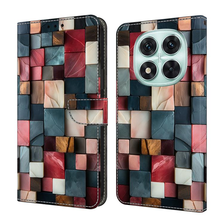 Crystal-Like Painted Vegan Leather Phone Case, For Redmi Note 14 Pro 4G, For Redmi Note 14 4G 163.25mm, For Redmi Note 14 5G, For Redmi Note 14 Pro 5G, For Redmi 14C 4G, For Redmi Note 13 Pro 4G, For Redmi Note 13 4G, For Redmi 13C 4G 5G