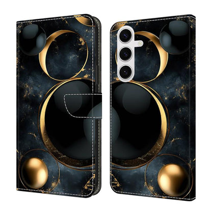 Crystal-Like Painted Vegan Leather Phone Case, For Samsung Galaxy S26+ 5G, For Samsung Galaxy S26 Ultra 5G, For Samsung Galaxy S26 5G, For Samsung Galaxy S25 FE 5G, For Samsung Galaxy S25 Edge 5G, For Samsung Galaxy S24 / S25 5G                        ...