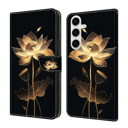 Crystal-Like Painted Vegan Leather Phone Case, For Samsung Galaxy S26+ 5G, For Samsung Galaxy S26 Ultra 5G, For Samsung Galaxy S26 5G, For Samsung Galaxy S25 FE 5G, For Samsung Galaxy S25 Edge 5G, For Samsung Galaxy S24 / S25 5G                        ...