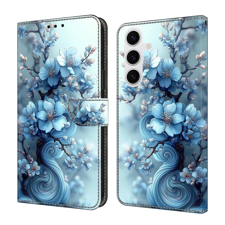 Crystal-Like Painted Vegan Leather Phone Case, For Samsung Galaxy S26+ 5G, For Samsung Galaxy S26 Ultra 5G, For Samsung Galaxy S26 5G, For Samsung Galaxy S25 FE 5G, For Samsung Galaxy S25 Edge 5G, For Samsung Galaxy S24 / S25 5G                        ...