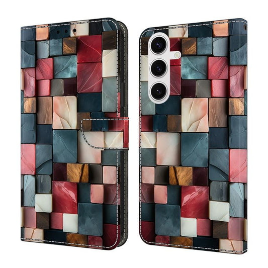 Crystal-Like Painted Vegan Leather Phone Case, For Samsung Galaxy S26+ 5G, For Samsung Galaxy S26 Ultra 5G, For Samsung Galaxy S26 5G, For Samsung Galaxy S25 FE 5G, For Samsung Galaxy S25 Edge 5G, For Samsung Galaxy S24 / S25 5G                        ...