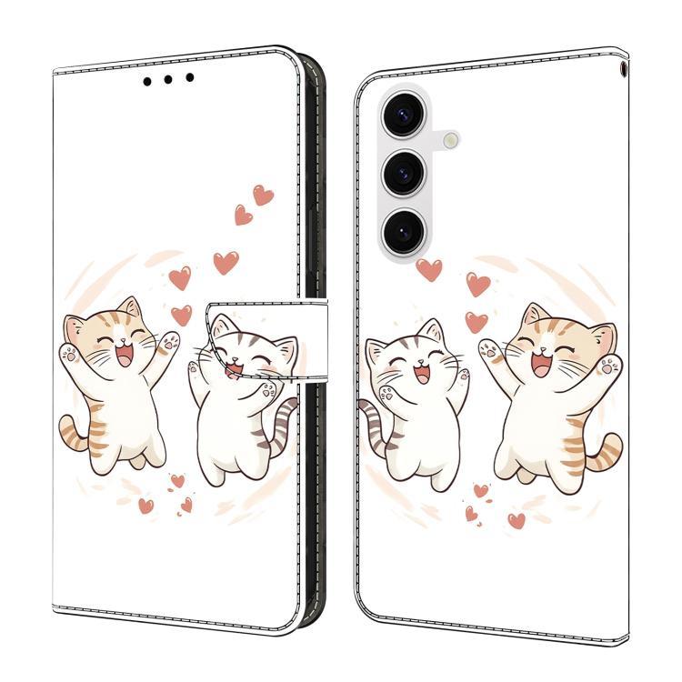 Crystal-Like Painted Vegan Leather Phone Case, For Samsung Galaxy S26+ 5G, For Samsung Galaxy S26 Ultra 5G, For Samsung Galaxy S26 5G, For Samsung Galaxy S25 FE 5G, For Samsung Galaxy S25 Edge 5G, For Samsung Galaxy S24 / S25 5G                        ...