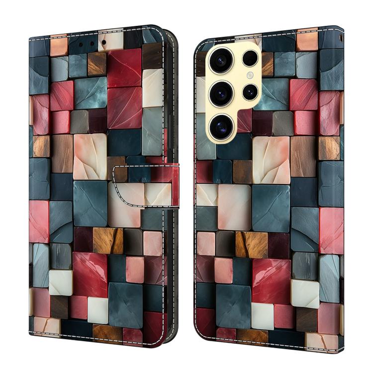 Crystal-Like Painted Vegan Leather Phone Case, For Samsung Galaxy S26+ 5G, For Samsung Galaxy S26 Ultra 5G, For Samsung Galaxy S26 5G, For Samsung Galaxy S25 FE 5G, For Samsung Galaxy S25 Edge 5G, For Samsung Galaxy S24 / S25 5G                        ...