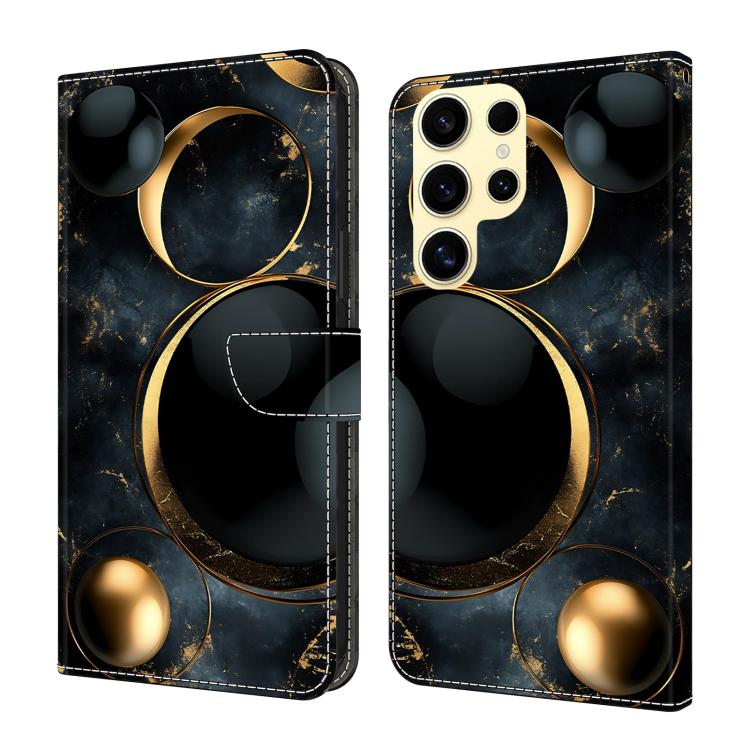 Crystal-Like Painted Vegan Leather Phone Case, For Samsung Galaxy S26+ 5G, For Samsung Galaxy S26 Ultra 5G, For Samsung Galaxy S26 5G, For Samsung Galaxy S25 FE 5G, For Samsung Galaxy S25 Edge 5G, For Samsung Galaxy S24 / S25 5G                        ...