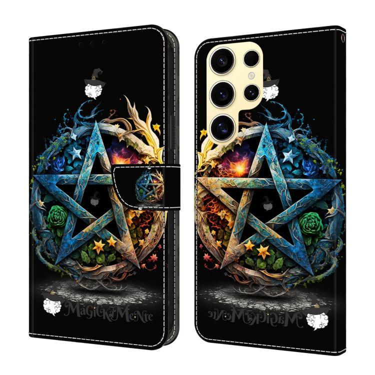 Crystal-Like Painted Vegan Leather Phone Case, For Samsung Galaxy S26+ 5G, For Samsung Galaxy S26 Ultra 5G, For Samsung Galaxy S26 5G, For Samsung Galaxy S25 FE 5G, For Samsung Galaxy S25 Edge 5G, For Samsung Galaxy S24 / S25 5G                        ...