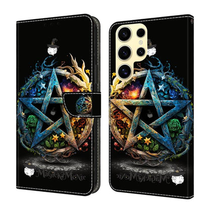 Crystal-Like Painted Vegan Leather Phone Case, For Samsung Galaxy S26+ 5G, For Samsung Galaxy S26 Ultra 5G, For Samsung Galaxy S26 5G, For Samsung Galaxy S25 FE 5G, For Samsung Galaxy S25 Edge 5G, For Samsung Galaxy S24 / S25 5G                        ...