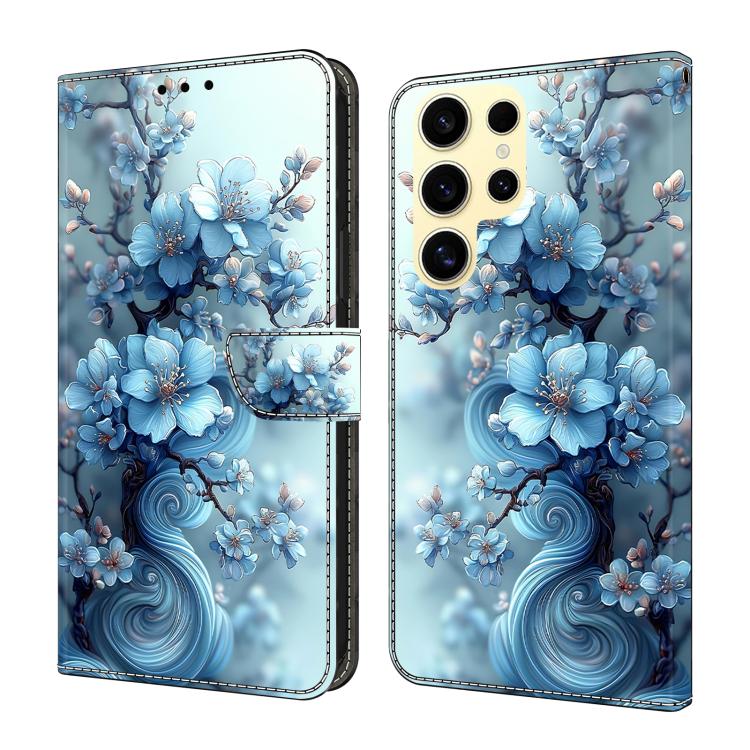 Crystal-Like Painted Vegan Leather Phone Case, For Samsung Galaxy S26+ 5G, For Samsung Galaxy S26 Ultra 5G, For Samsung Galaxy S26 5G, For Samsung Galaxy S25 FE 5G, For Samsung Galaxy S25 Edge 5G, For Samsung Galaxy S24 / S25 5G                        ...