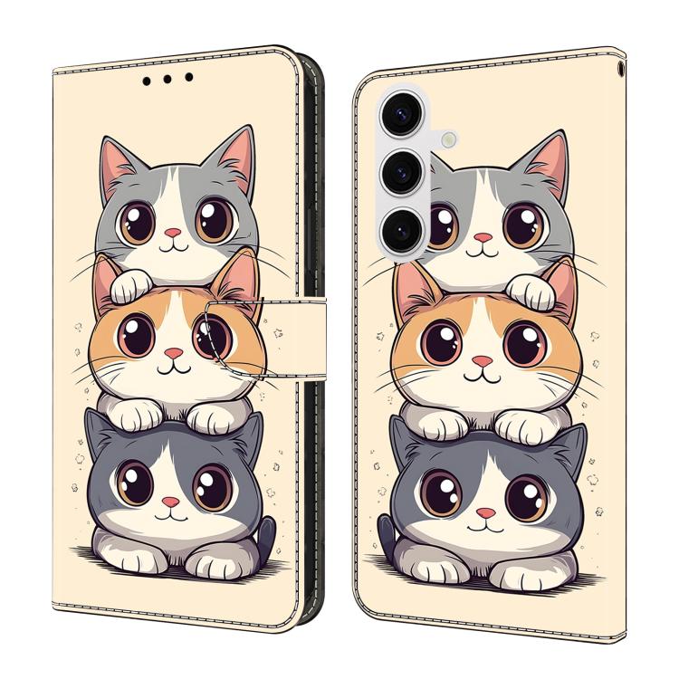 Crystal-Like Painted Vegan Leather Phone Case, For Samsung Galaxy S26+ 5G, For Samsung Galaxy S26 Ultra 5G, For Samsung Galaxy S26 5G, For Samsung Galaxy S25 FE 5G, For Samsung Galaxy S25 Edge 5G, For Samsung Galaxy S24 / S25 5G                        ...