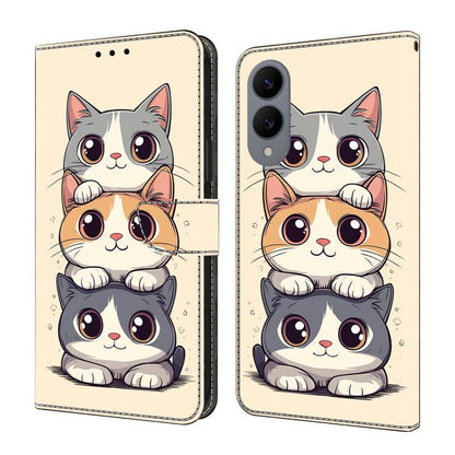 Crystal-Like Painted Vegan Leather Phone Case, For Samsung Galaxy S26+ 5G, For Samsung Galaxy S26 Ultra 5G, For Samsung Galaxy S26 5G, For Samsung Galaxy S25 FE 5G, For Samsung Galaxy S25 Edge 5G, For Samsung Galaxy S24 / S25 5G                        ...