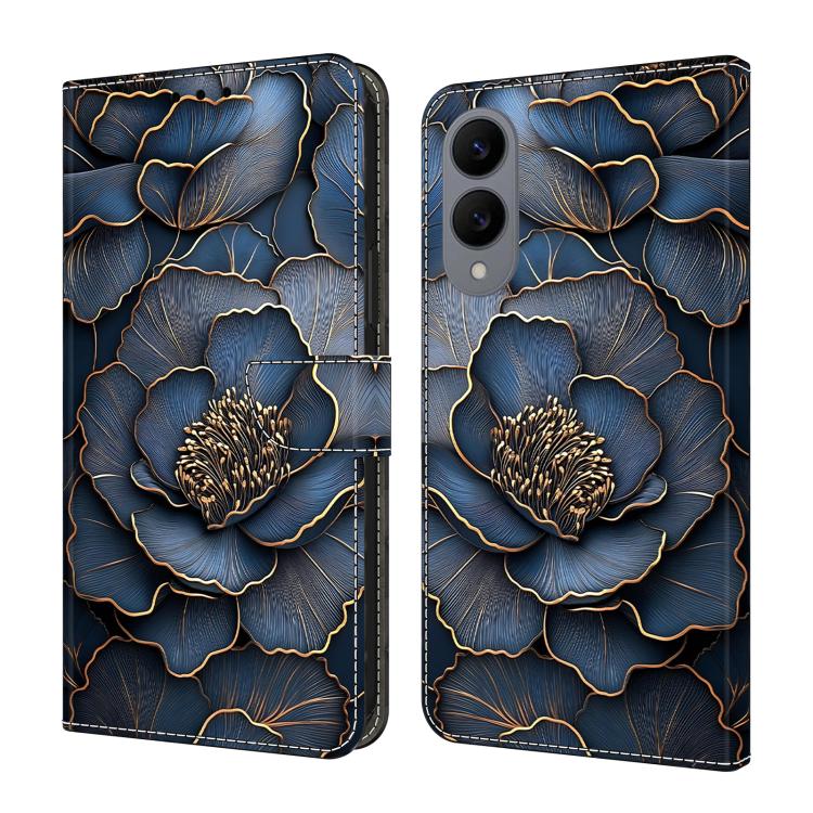 Crystal-Like Painted Vegan Leather Phone Case, For Samsung Galaxy S26+ 5G, For Samsung Galaxy S26 Ultra 5G, For Samsung Galaxy S26 5G, For Samsung Galaxy S25 FE 5G, For Samsung Galaxy S25 Edge 5G, For Samsung Galaxy S24 / S25 5G                        ...