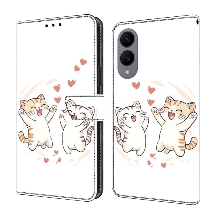 Crystal-Like Painted Vegan Leather Phone Case, For Samsung Galaxy S26+ 5G, For Samsung Galaxy S26 Ultra 5G, For Samsung Galaxy S26 5G, For Samsung Galaxy S25 FE 5G, For Samsung Galaxy S25 Edge 5G, For Samsung Galaxy S24 / S25 5G                        ...