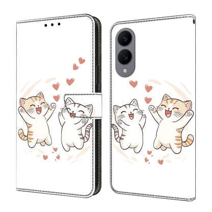 Crystal-Like Painted Vegan Leather Phone Case, For Samsung Galaxy S26+ 5G, For Samsung Galaxy S26 Ultra 5G, For Samsung Galaxy S26 5G, For Samsung Galaxy S25 FE 5G, For Samsung Galaxy S25 Edge 5G, For Samsung Galaxy S24 / S25 5G                        ...
