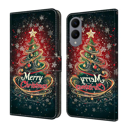Crystal-Like Painted Vegan Leather Phone Case, For Samsung Galaxy S26+ 5G, For Samsung Galaxy S26 Ultra 5G, For Samsung Galaxy S26 5G, For Samsung Galaxy S25 FE 5G, For Samsung Galaxy S25 Edge 5G, For Samsung Galaxy S24 / S25 5G                        ...
