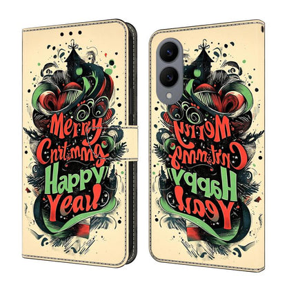 Crystal-Like Painted Vegan Leather Phone Case, For Samsung Galaxy S26+ 5G, For Samsung Galaxy S26 Ultra 5G, For Samsung Galaxy S26 5G, For Samsung Galaxy S25 FE 5G, For Samsung Galaxy S25 Edge 5G, For Samsung Galaxy S24 / S25 5G                        ...