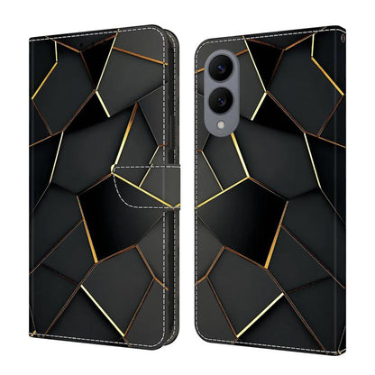 Crystal-Like Painted Vegan Leather Phone Case, For Samsung Galaxy S26+ 5G, For Samsung Galaxy S26 Ultra 5G, For Samsung Galaxy S26 5G, For Samsung Galaxy S25 FE 5G, For Samsung Galaxy S25 Edge 5G, For Samsung Galaxy S24 / S25 5G                        ...