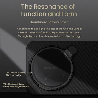 NILLKIN CarboProp Translucent Black CamShield Magnetic Phone Case, For Xiaomi 17 Ultra