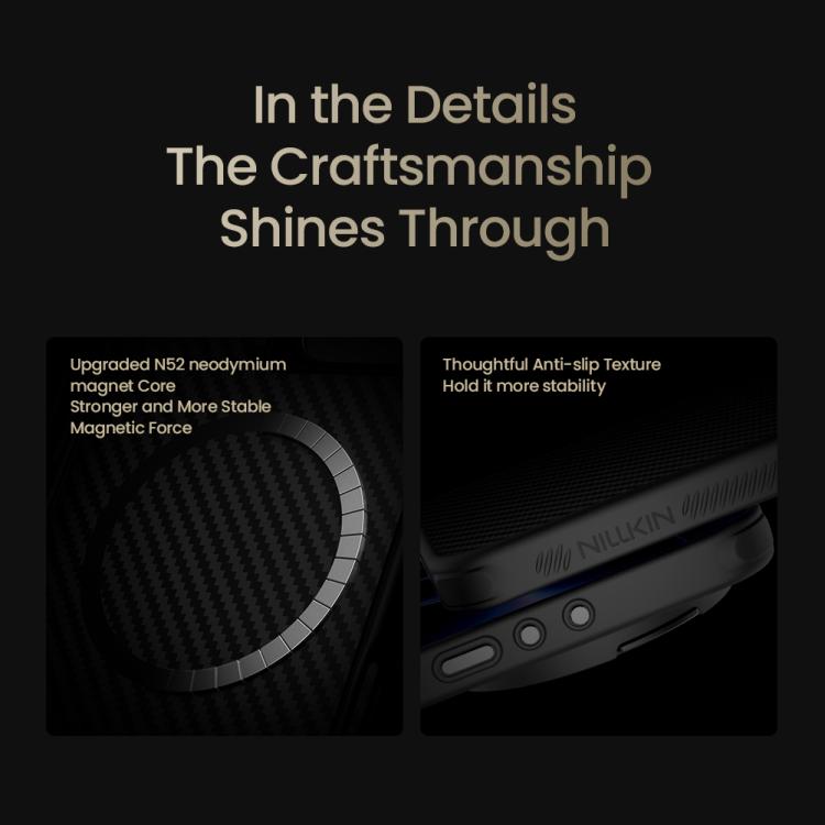 NILLKIN CarboProp Translucent Black CamShield Magnetic Phone Case, For Xiaomi 17 Ultra