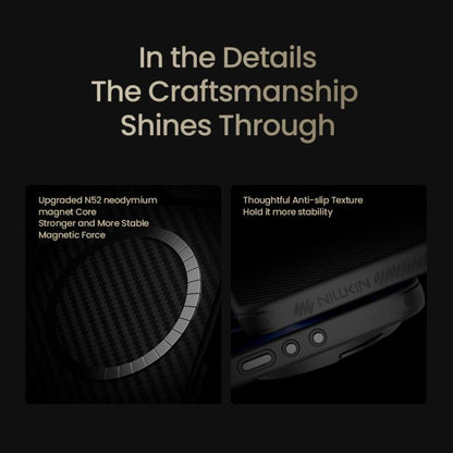 NILLKIN CarboProp Translucent Black CamShield Magnetic Phone Case, For Xiaomi 17 Ultra