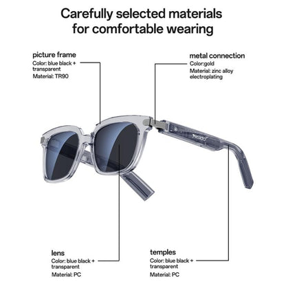Yesido IO41 Smart Bluetooth-Compatible Glasses, IP54 Waterproof, HD Call, Open-Ear Audio Comfort, IO41