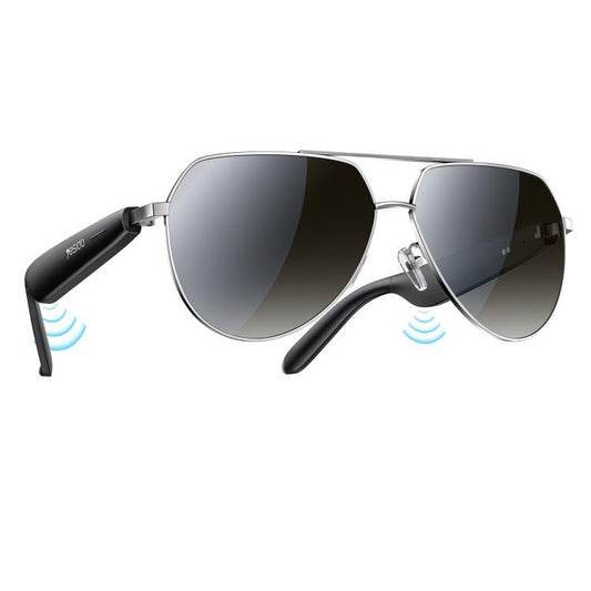 Yesido IO44 Smart Audio Glasses, Bluetooth-Compatible 5.4 Open-Ear Headphones / Polarized Sunglasses with Microphone for Travel / Business, IO44