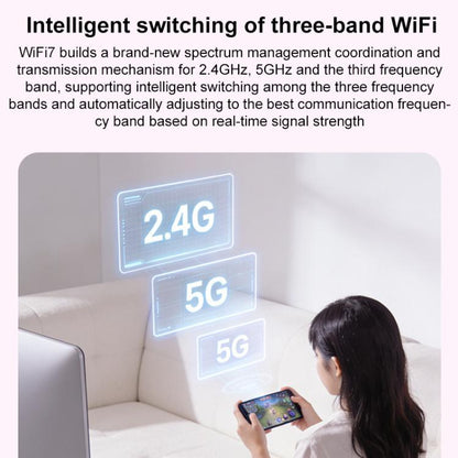 COMFAST CF-988BE 6500Mbps WiFi7 USB 3.0 Tri-Band Driverless Wireless Network Adapter, CF-988BE