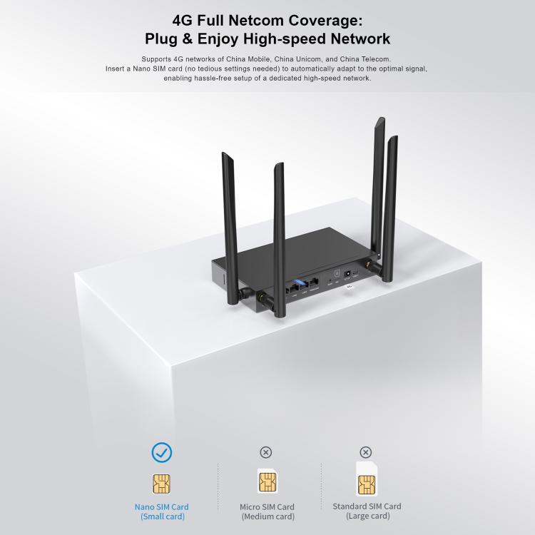 COMFAST CF-E15 Industrial Grade 4G SIM to Ethernet / WiFi Router, CF-E15