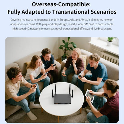 COMFAST CF-E15 Industrial Grade 4G SIM to Ethernet / WiFi Router, CF-E15