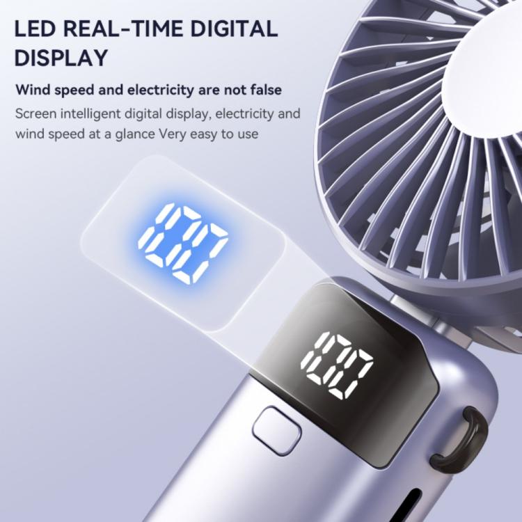 S1 Ventilateur portable pliable Ice Feel avec affichage LED