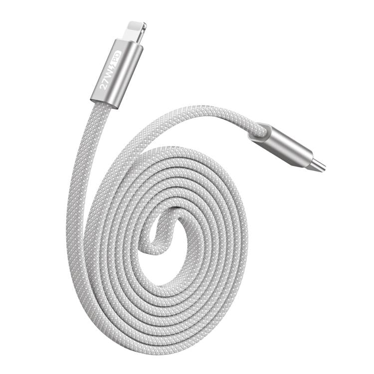 DUX DUCIS AUTO Series 27W Type-C to 8 Pin Magnetic Nylon Braided Data Cable, Length: 1m, Type-C to 8 Pin