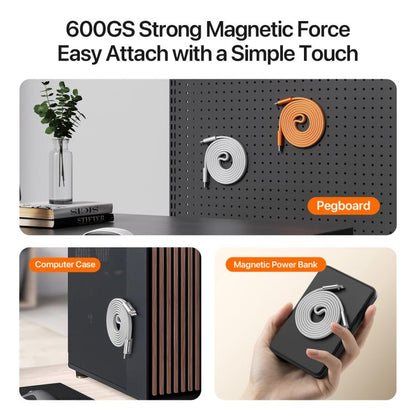 DUX DUCIS AUTO Series 27W Type-C to 8 Pin Magnetic Nylon Braided Data Cable, Length: 1m, Type-C to 8 Pin