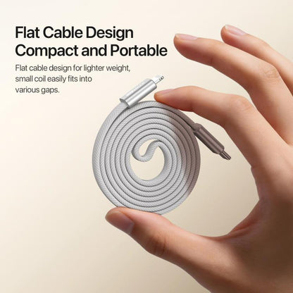DUX DUCIS AUTO Series 27W Type-C to 8 Pin Magnetic Nylon Braided Data Cable, Length: 1m, Type-C to 8 Pin