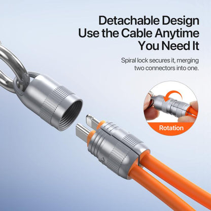 DUX DUCIS LCBA Series 27W Type-C to 8 Pin Lanyard Fast Charging Data Cable, Length: 30cm, Type-C to 8 Pin