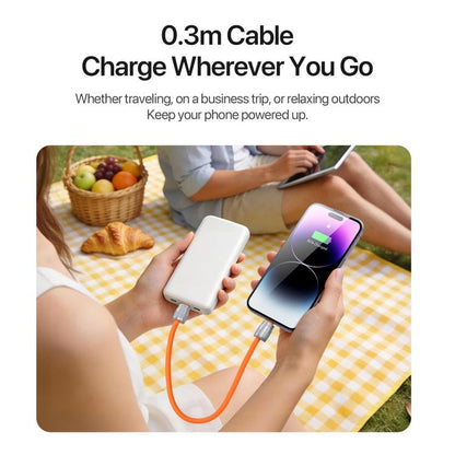 DUX DUCIS LCBA Series 27W Type-C to 8 Pin Lanyard Fast Charging Data Cable, Length: 30cm, Type-C to 8 Pin