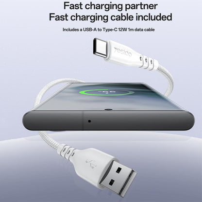 Yesido YC150 12W 2.4A USB Dual Ports Charger Set with 1m USB to Type-C Data Cable, YC150