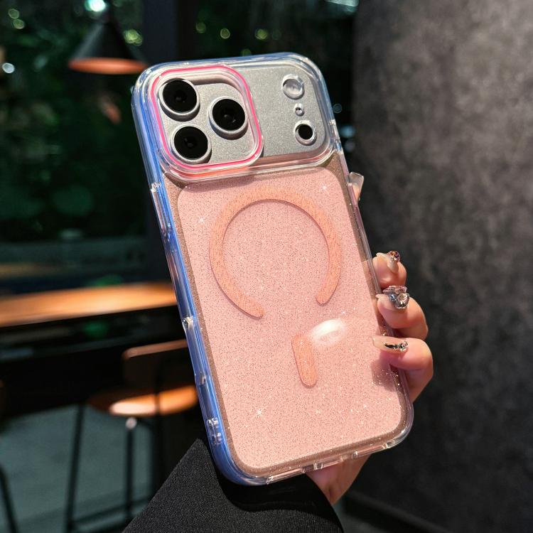 Crystal Shimmer Acrylic Magnetic Phone Case, For iPhone 18 Pro, For iPhone 18 Pro Max, For iPhone 17 Pro Max, For iPhone 17 Pro