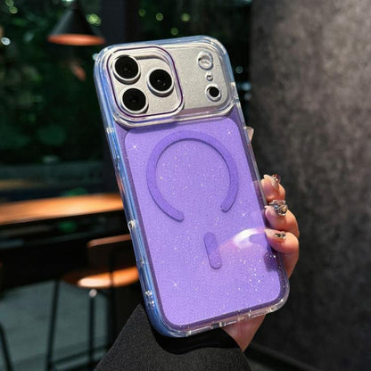 Crystal Shimmer Acrylic Magnetic Phone Case, For iPhone 18 Pro, For iPhone 18 Pro Max, For iPhone 17 Pro Max, For iPhone 17 Pro