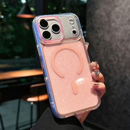 Crystal Shimmer Acrylic Magnetic Phone Case, For iPhone 18 Pro, For iPhone 18 Pro Max, For iPhone 17 Pro Max, For iPhone 17 Pro